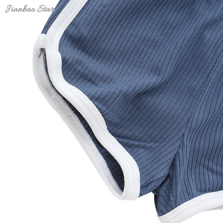 Venda superior de alta qualidade confortável 100% algodão verão casual sem mangas com chapéu e bolso terno conjunto unisex roupas bebê