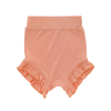 Venda imperdível 95% bambu e 5% tecido elastano tricotado infantil bebê meninas verão bloomer com lindo design de babados