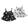 Alta qualidade 100% algodão atacado novo estilo verão venda quente padrão sem mangas adorável suspender vestido de meninas do bebê