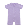 Atacado de algodão de bambu roupas de bebê de malha impressão personalizada cor sólida unissex sleepsuit primavera verão macacão de bebê