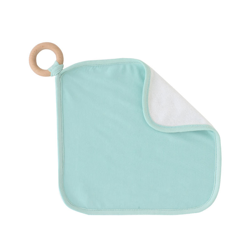 Novo design de algodão malha textura macia babadores para bebê recém-nascido pequena toalha de cor sólida