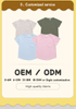 Atacado bebê recém-nascido 0-2 anos verão tops cor sólida com um pequeno design de bolso camiseta infantil para meninos e meninas