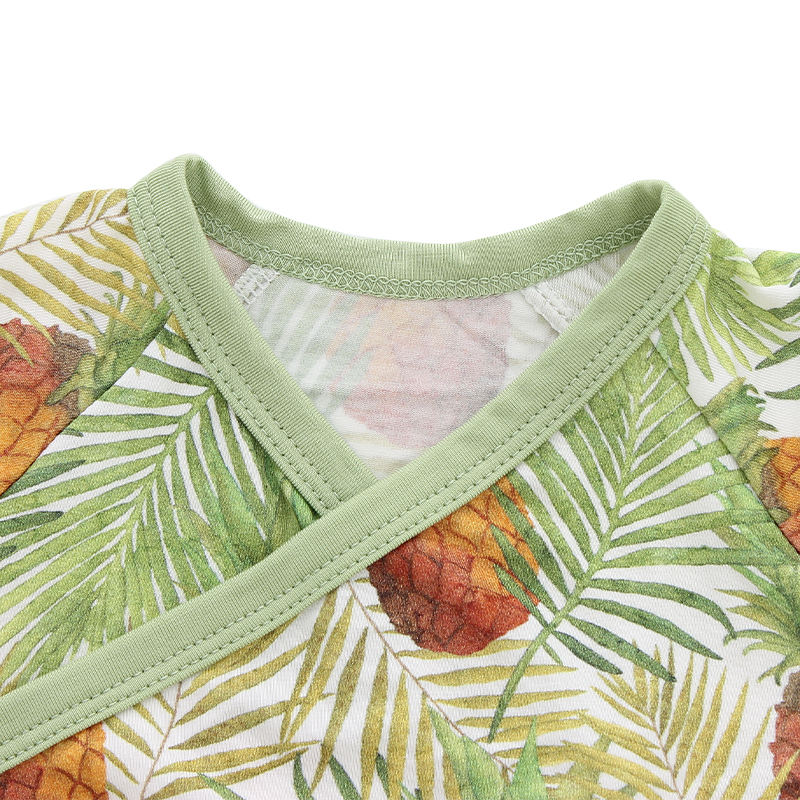 Atacado manga curta macacão de bebê de algodão de bambu tecido de malha confortável roupas de bebê unissex estilo verão roupas de bebê