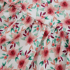 A última cor sólida 100% algodão mangas compridas estilo babado vestidos de menina bebê vestido de roupas infantis