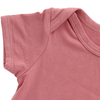 Clássico manga curta macacão de bebê macio bambu elastano tecido algodão ecológico roupas de bebê primavera verão estilo roupas