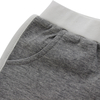Conjuntos de roupas para bebês, 100% algodão, malha, manga curta, tops e shorts, 2 peças, roupas de verão para bebês com design de bolsos