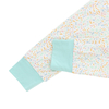Conjunto de duas peças de roupas infantis para bebês, blusa de manga curta e calças compridas, design personalizado, cor sólida, conjunto de pijama infantil