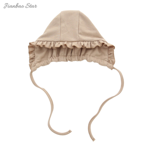 Nova chegada acessórios de roupas de bebê plissado adorável algodão de bambu unisex bebê crianças chapéus gorro