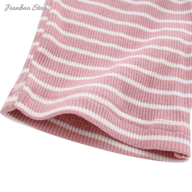 Venda quente de alta qualidade confortável atacado 100% algodão novo design tipo tira verão sem mangas conjunto terno unissex roupas de bebê