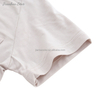 Estilo clássico roupa solta atacado cor sólida pijamas de algodão de bambu manga curta camiseta para bebês crianças adultos