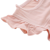 Ruffle design meninas de meninas vestidos de festa casual roupas adoráveis ​​de verão com cor de cor sólida moda de cor de menina