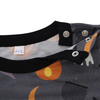 Recém chegados venda quente personalizado atacado moda 100% algodão halloween botões padrão de malha manga curta macacão do bebê