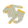 Conjunto de roupas para bebês recém-nascidos, material de algodão de bambu, roupas de verão, manga comprida, tops e shorts, bebês, meninos e meninas, 2 peças