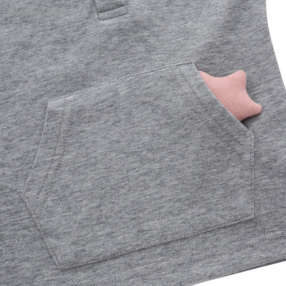 Novo design atacado venda superior de alta qualidade conjunto de terno de manga comprida botões com capuz e calças roupas de bebê