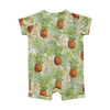 Extra macio de bambu viscose malha verão leve beachwear estilo manga curta unisex terno do bebê conjunto macacão