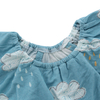Adorável design plissado manga bebê macacão de algodão de bambu material de malha confortável roupas de bebê unisex verão roupas de bebê