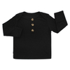 Tops de bebê estilo clássico atacado cor sólida pijamas de bambu algodão manga longa camiseta OEM design personalizado roupas infantis para bebês
