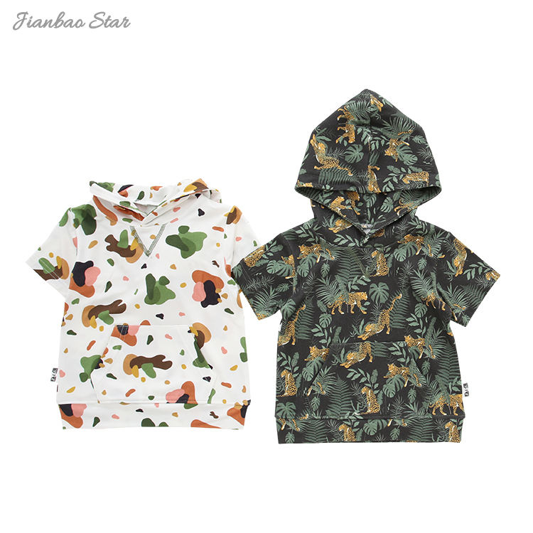 Nova planta impressão crianças t camisa design personalizado de alta qualidade roupas do bebê unisex manga curta hoodies