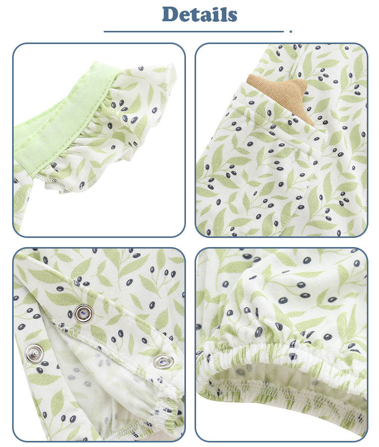 Novo design 100% algodão tricotado confortável estilo verão suspensório com bolso sem mangas botões unissex macacão de bebê