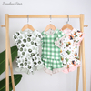 Novas crianças roupas de bebê conjunto alta qualidade crianças shorts meninas waffle roupas adorável bambu bebê meninas terno conjunto