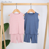 Atacado conjunto de roupas de bebê verão shorts colete conjunto recém-nascido menina meninos conjuntos de roupas cor sólida roupas de bebê