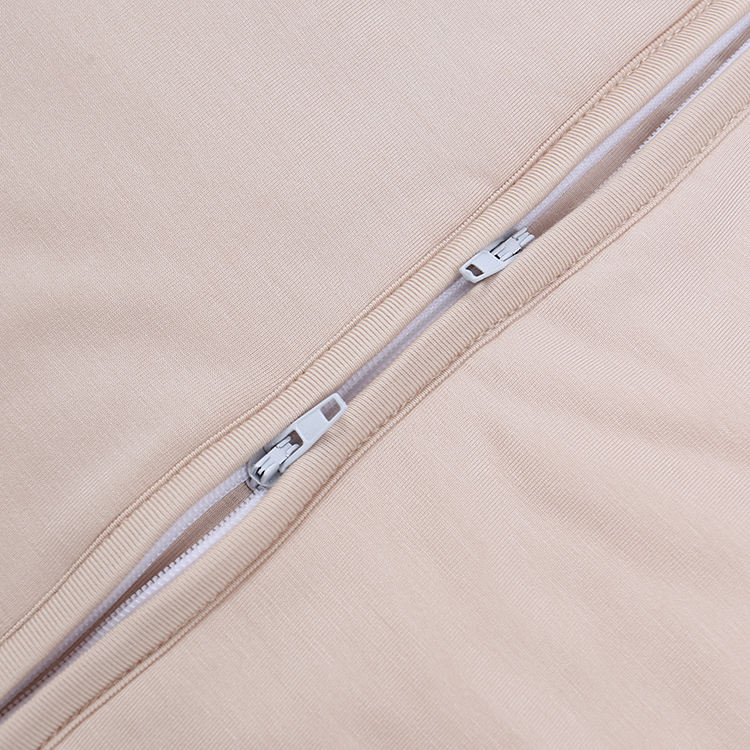 Novo saco de dormir do bebê algodão swaddle envoltório duplo zíper de bambu sacos de dormir infantis