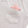 Estilo clássico roupa solta atacado cor sólida pijamas de algodão de bambu manga curta camiseta para bebês crianças adultos