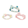Crianças roupas de bebê conjunto curto babados manga bebê menina macacão oem verão causal crianças ternos do bebê com linda bandana