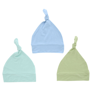 Novo chapéu de tecido de malha de bambu bonito e doce unissex meninos e meninas chapéu de bebê recém-nascido adequado para todas as estações