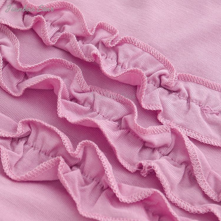 Venda quente estilo verão personalizado 100% malha orgânica babados sem mangas botões recém-nascidos vestidos da menina do bebê macacão de bebê