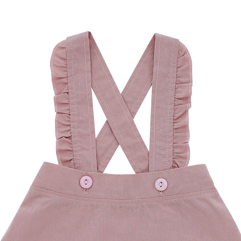 Venda quente Conjuntos de roupas de bebê manga curta jaqueta suspensórios vestidos meninos e meninas macacão de bebê conjunto