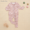 Macacão de bebê macio de viscose de bambu, pijama para recém-nascidos, roupas para meninos e meninas, macacão de bebê personalizado