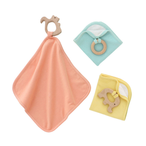 Novo design de algodão malha textura macia babadores para bebê recém-nascido pequena toalha de cor sólida