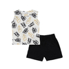 Conjuntos de roupas de bebê sem mangas, tops e shorts, calças 100% algodão, malha unissex, atacado, roupas infantis premium, roupa de bebê