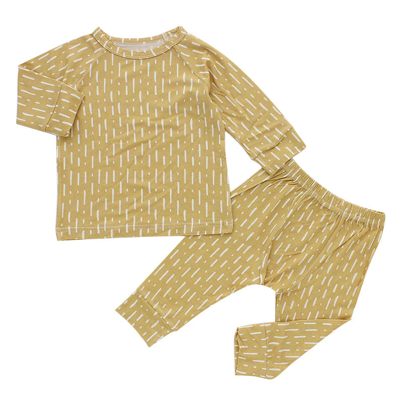 Conjunto de roupas para bebês recém-nascidos, listras horizontais, 2 peças, pijama de manga comprida, 100% algodão, venda imperdível