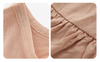 Vestido de bebê sem mangas estilo verão, atacado de alta qualidade, algodão de bambu, suspensório, saia macia para meninas