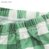 Novo design popular de alta qualidade 100% algodão tricô verão manga curta botões unissex conjuntos de roupas de bebê