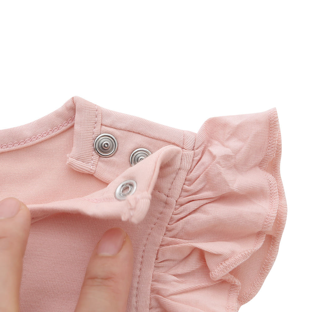 Venda quente design sem mangas verão bambu malha super macio OEM personalizado bebê crianças vestido de menina