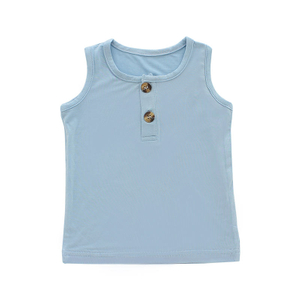 Moda meninas tanque superior respirável colete verão meninas camisola de bambu elastano algodão macio bebê meninas colete