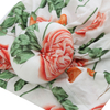 Adorável chapéus de bebê tecido de bambu doce flora padrão muçulmano decoração facial acessórios personalizados conjunto de macacão de bebê