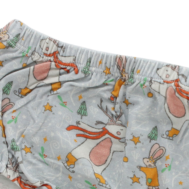 Venda quente roupa interior do bebê impressão personalizada tecido de algodão elastano bambu bebê menina design clássico roupas infantis