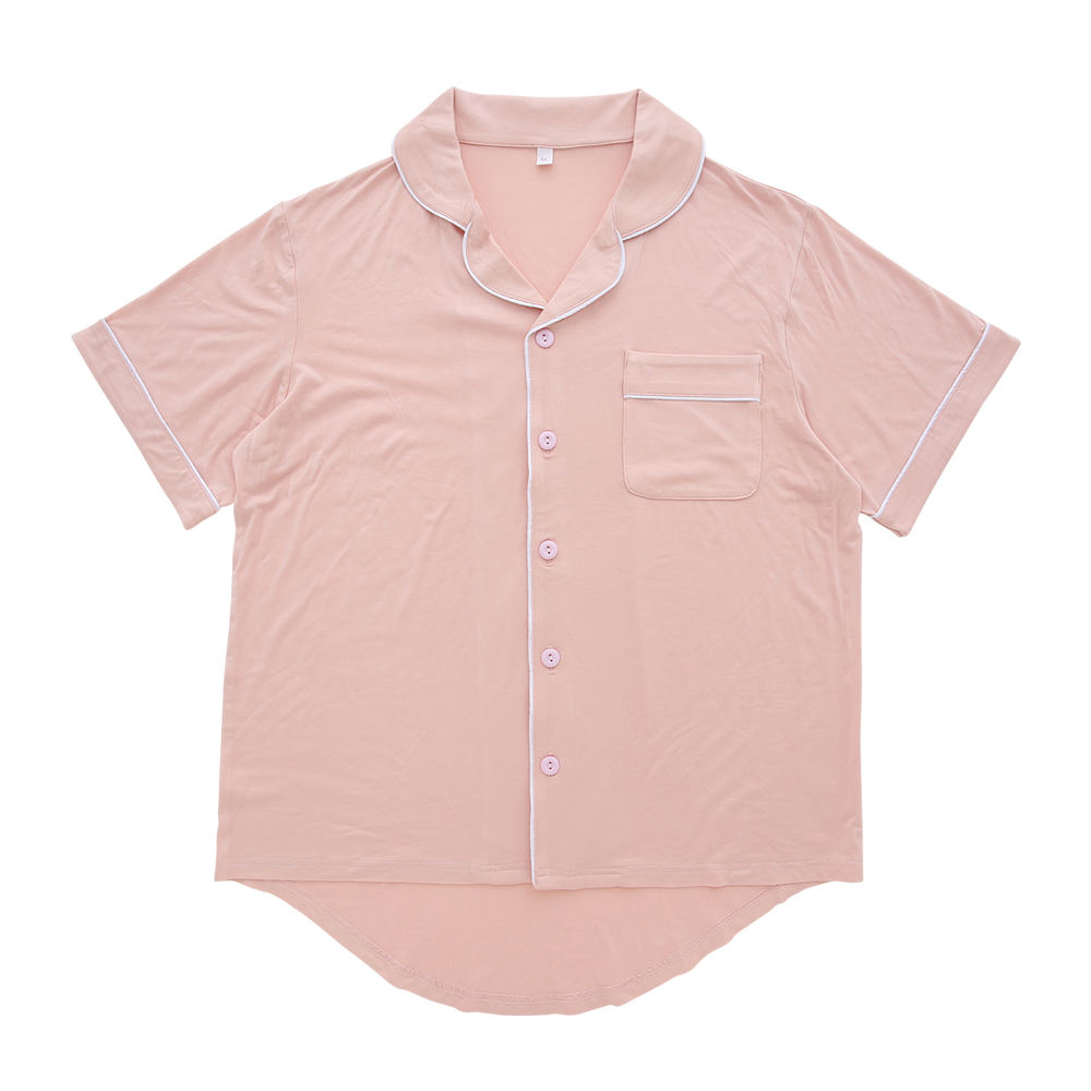 Pijama feminino super macio de verão, cor personalizada, roupa de dormir, 2 peças, confortável, algodão de bambu, pijama para mamãe