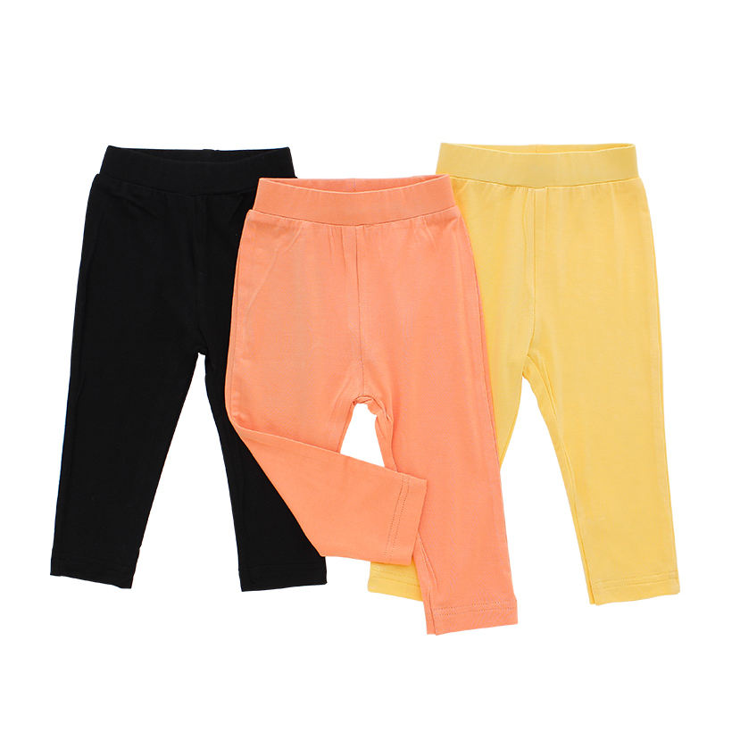 Outono bebê meninos meninas calças compridas 0-6 anos conjunto de roupas de bambu 100% algodão malha bebê wear oem atacado impresso crianças calças