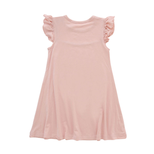 Recém chegados de alta qualidade venda quente costumes cor sólida babados botões sem mangas lindos vestidos de meninas do bebê