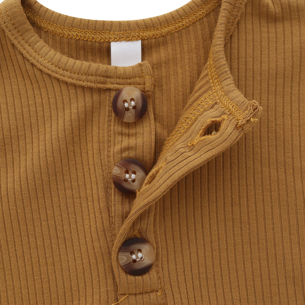 Camisa de manga curta de bambu para recém-nascidos, extremamente macio, 100% algodão, pijama com botão, conjuntos de roupas para meninos e meninas
