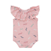 Top Quality 100% Algodão Malha Padrão Personalizado Confortável Bebê Recém-nascido Botões Sem Mangas Roupas de Bebê Romper