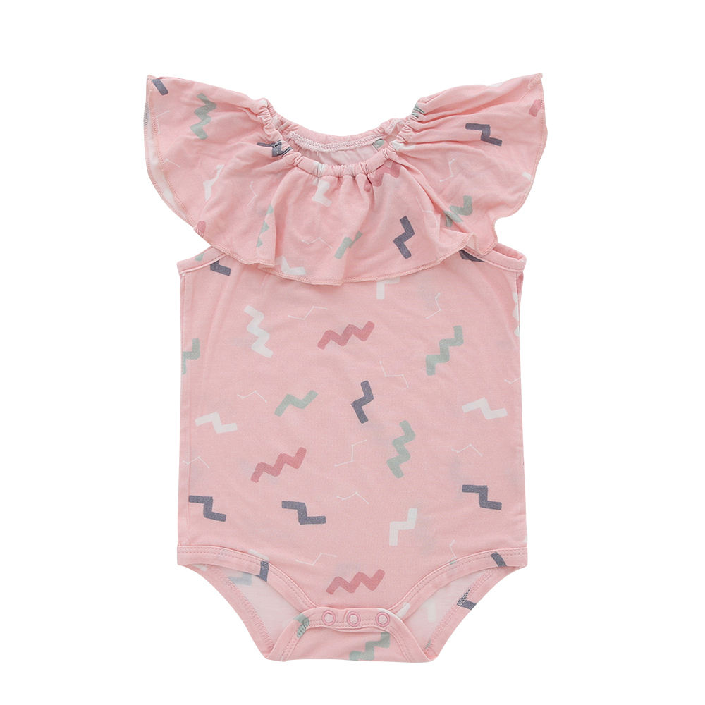 Top Quality 100% Algodão Malha Padrão Personalizado Confortável Bebê Recém-nascido Botões Sem Mangas Roupas de Bebê Romper