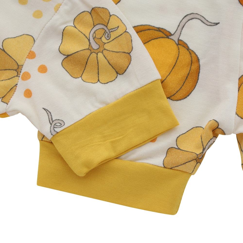 Novo design atacado conjunto de pijamas de bebê manga curta roupa de dormir bambu elastano algodão unissex outono roupas de duas peças