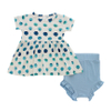 Conjuntos de pijamas para bebês recém-nascidos, manga curta de verão, malha de algodão, roupas para meninas, 2 peças, vestido de bebê, oem