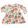 Conjunto de roupas de bebê meninas de manga longa por atacado Conjunto de pijamas de bebê causais ecológicos de fábrica Conjunto de roupas de tecido de algodão elastano de bambu